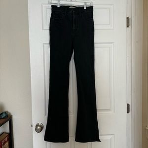 Madewell Skinny Flare Jeans in Bellhaven Wash: Slit-Hem Edition